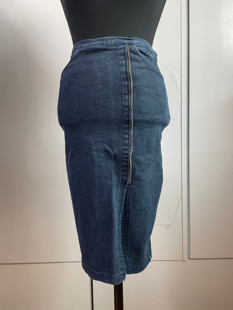 앞트임 스판 청치마--2