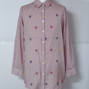 95)까스텔바작리니에 여성 스트라이프 패턴 셔츠