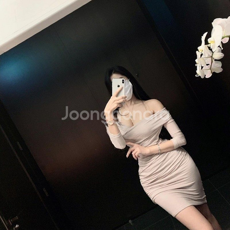 라비수 러브셔링드레스 베이지 미니+레모니헤어밴드 새상품--0