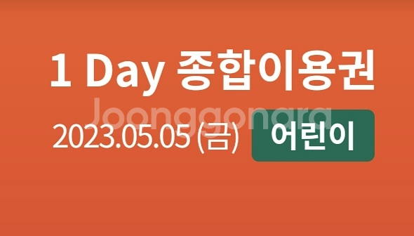 잠실 롯데 월드 자유이용권 대인2+소인2 5월 5일--1