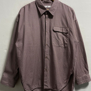 (100-105)지오송지오 루즈핏 체크남방 셔츠