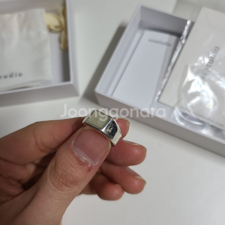 이오유 스튜디오 반지 texture Ring 10새상품--2