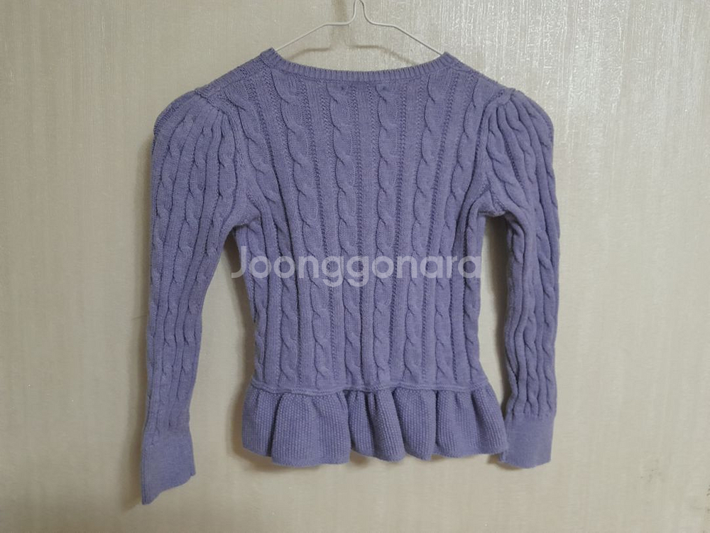 여아동 랄프로렌 꽈베기 면가디건(새상품급.6)--7