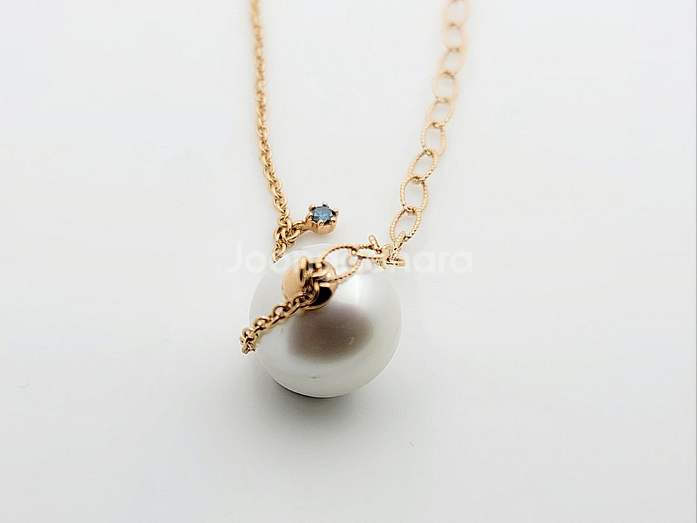 남양진주목걸이12.4mm--1