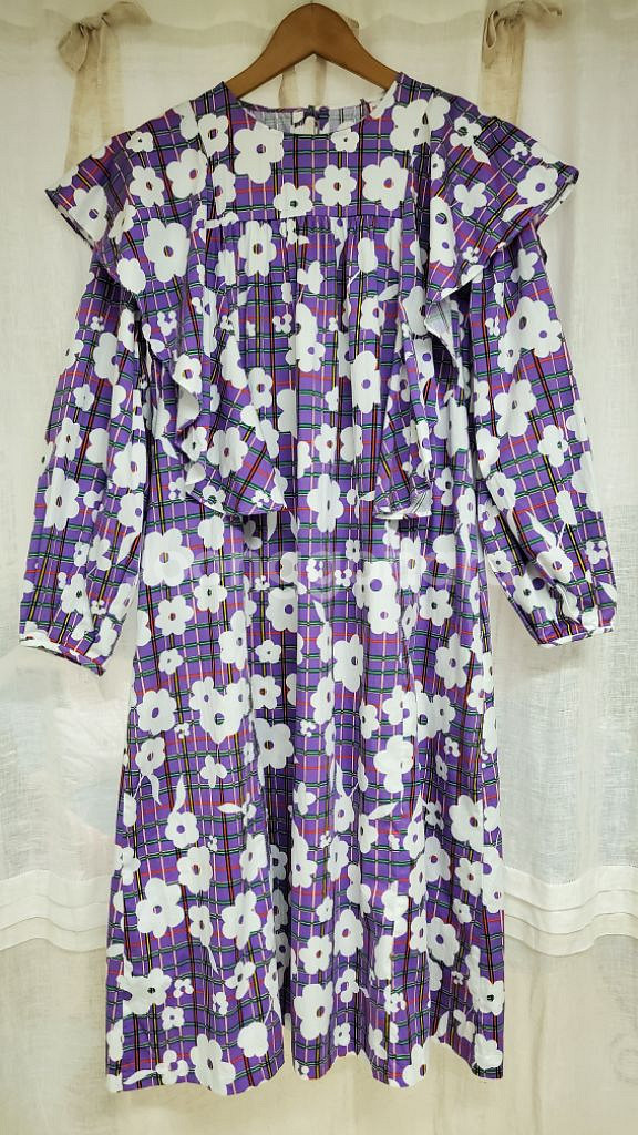 NENDLS멘들스 면혼방 셔링롱원피스free/쎄컨웨어--2