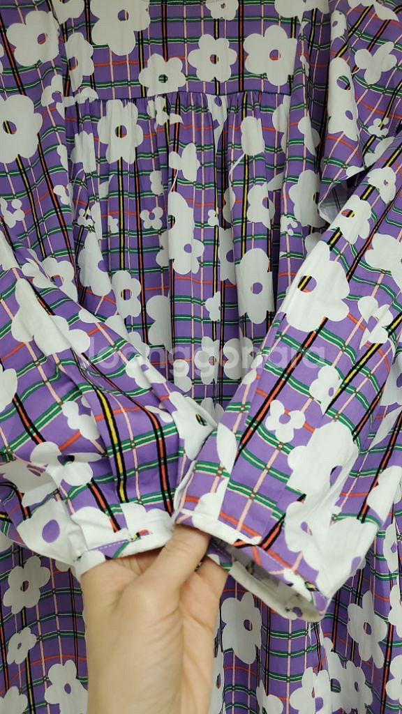 NENDLS멘들스 면혼방 셔링롱원피스free/쎄컨웨어--3