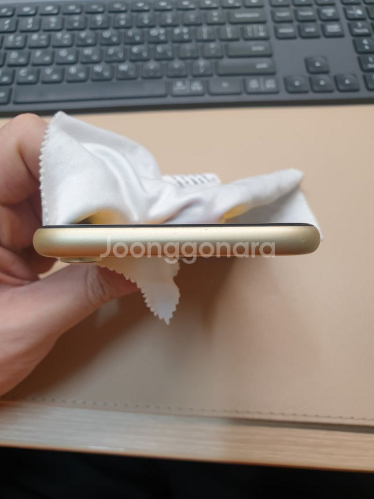 아이폰xr 128g 옐로우 노랑 배터리90%--2