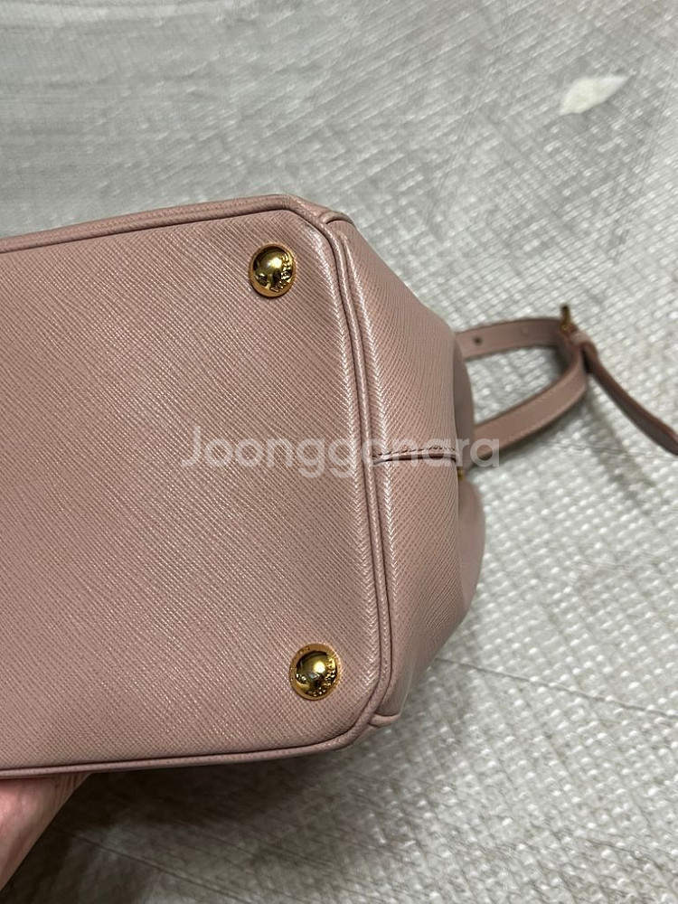 프라다 사피아노 토트백 핑크베이지--5