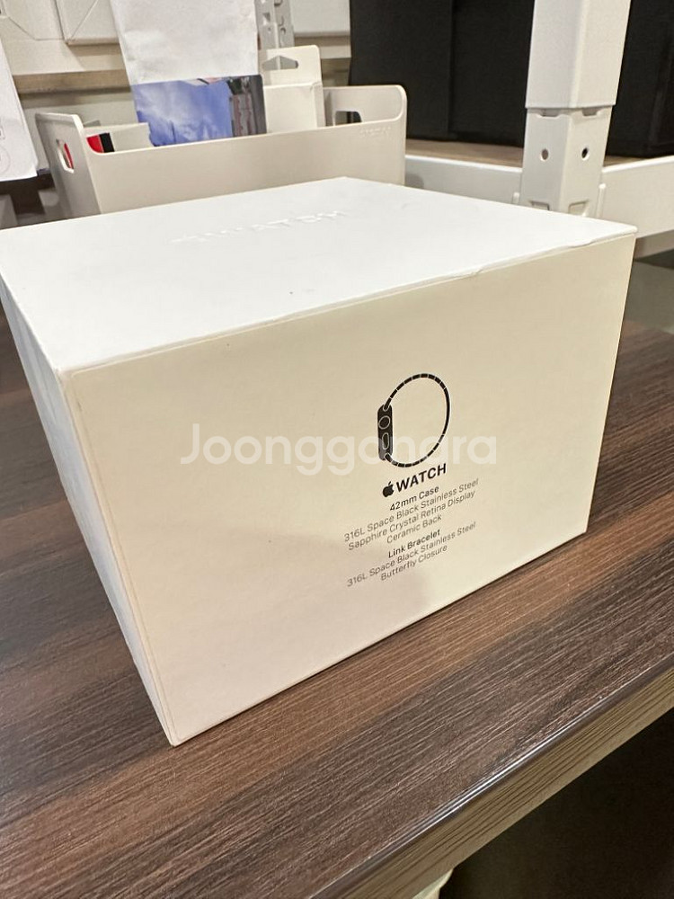 애플워치1 세대 42mm 링크브라이슬릿 한정판 박스--1