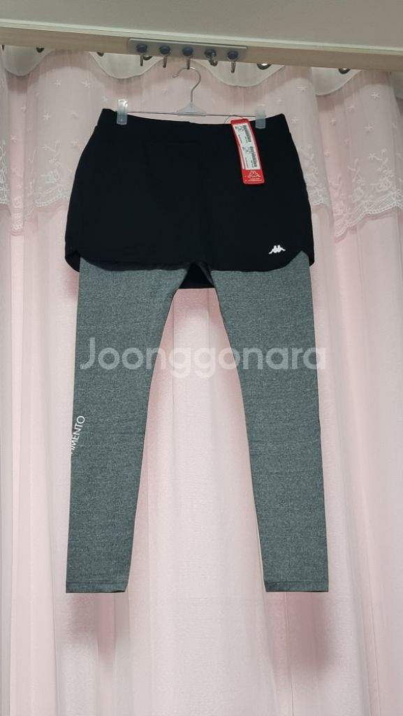 카파 블랙 스커트 그레이 스포츠 레깅스 70(S~M)--2