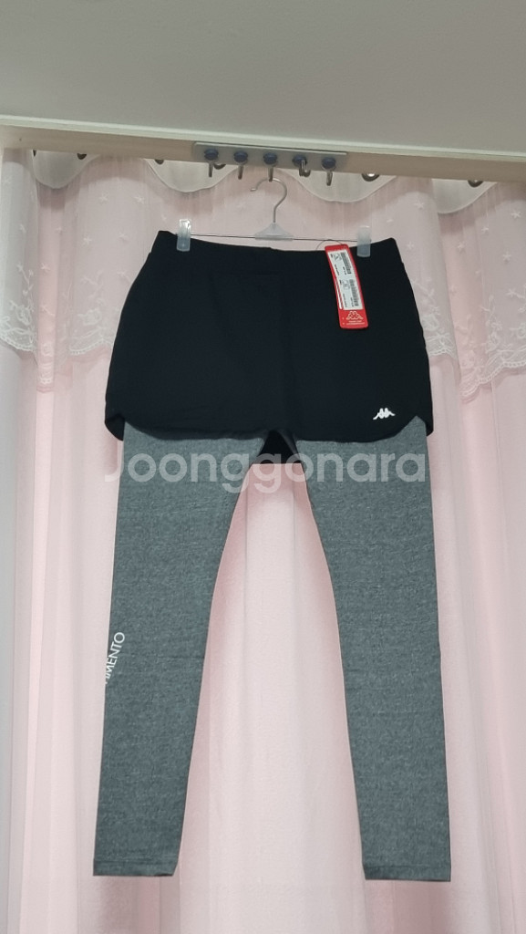 카파 블랙 스커트 그레이 스포츠 레깅스 70(S~M)--1