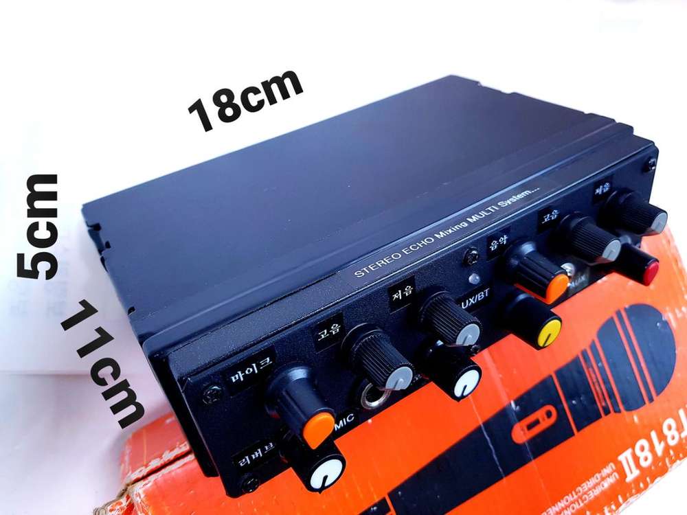 차량가정 노래방 휴대용 멀티 음향믹싱기 옵션 무선마이크 이미지