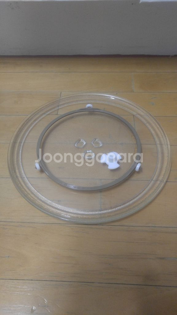 전자렌지 회전유리판+회전레일+회전축/28.5cm--0