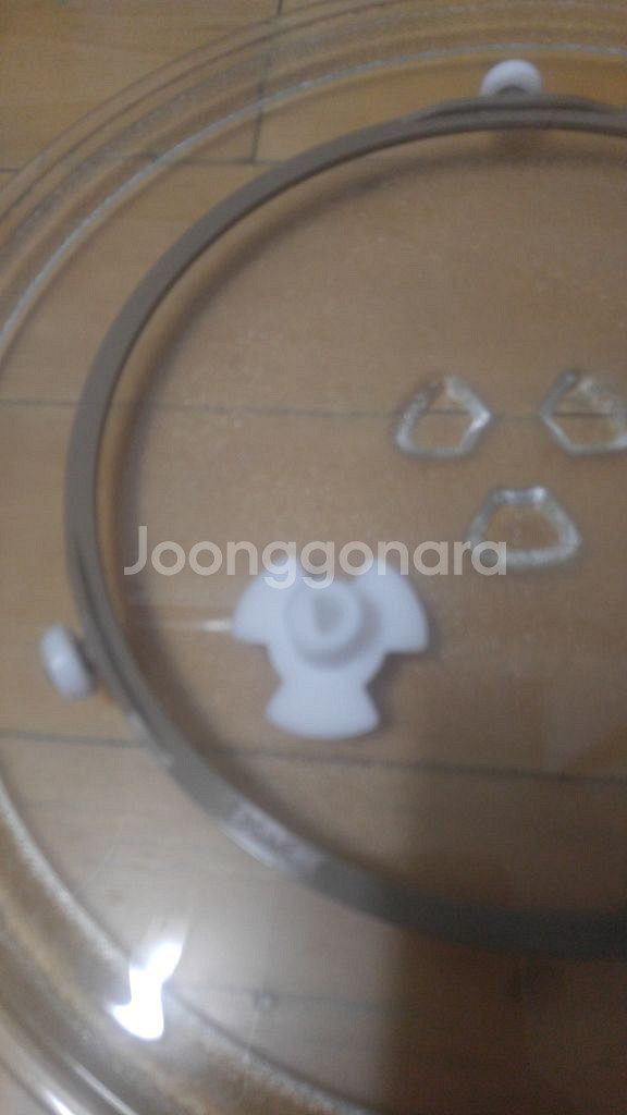 전자렌지 회전유리판+회전레일+회전축/28.5cm--3
