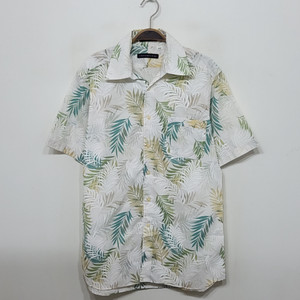 (L) 하와이안 반팔셔츠 나뭇잎 반팔남방