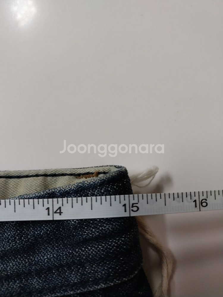 29)새상품)디젤 가죽패치 워싱 데님 생지 일자 명품--7