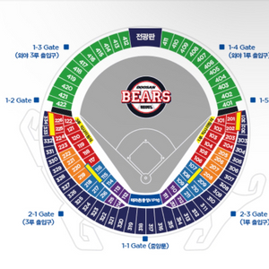 두산베어스 14일(일)테이블석 2연석 또는 4연석 구매
