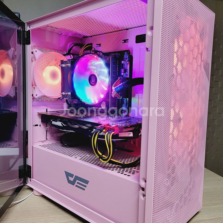 게이밍 컴퓨터 풀세트, 144hz 27인치 모니터예요--5
