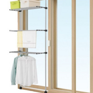 웰렉스 발코니 창문 빨래 건조대