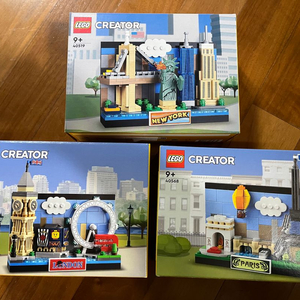 미개봉 레고 LEGO 엽서 3종 일괄=영국 미국 프랑스
