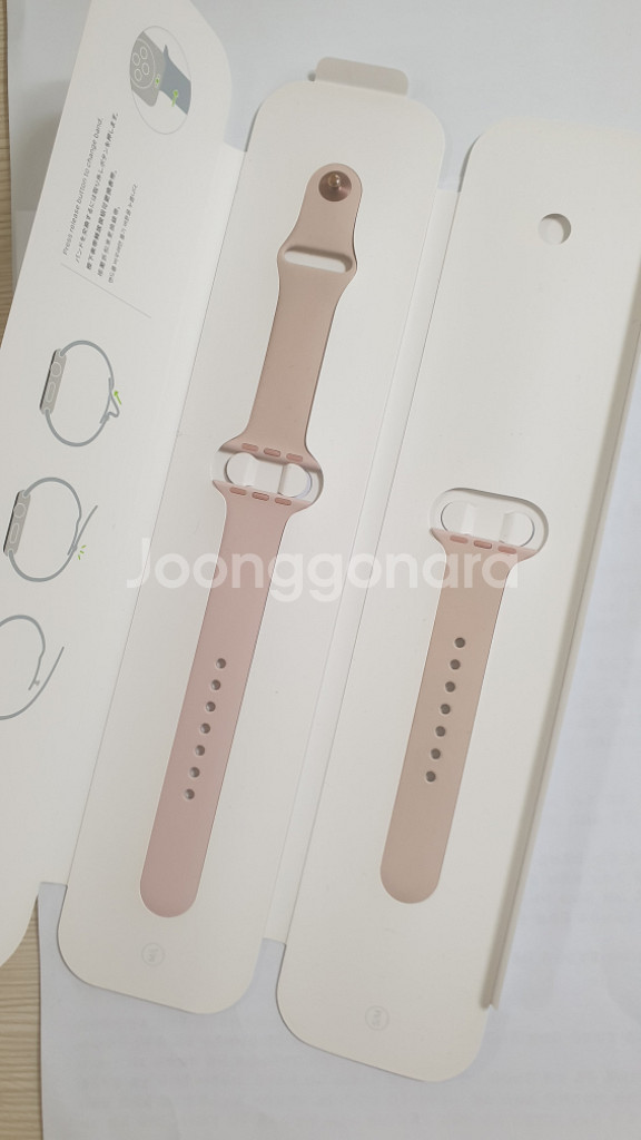 정품 애플워치 스포츠 밴드38mm 판매(미사용)특이사항--1