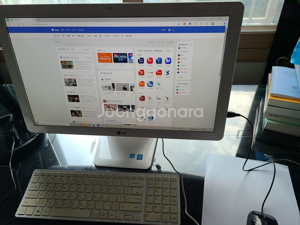LG일체형PC 올인원 22V24 N3520 펜티엄--1