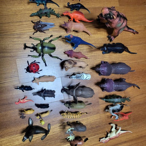 공룡,곤충,동물 장난감(36마리+)