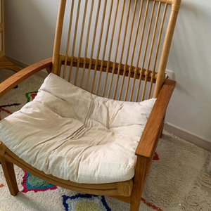 라탄 원목 암체어