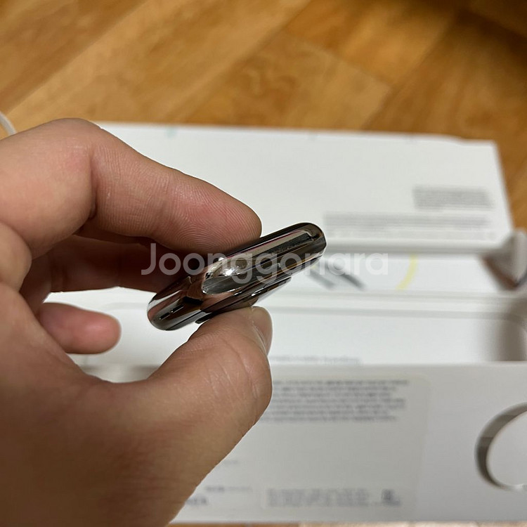 애플워치5 스테인리스 실버 셀룰러+GPS 44mm--5