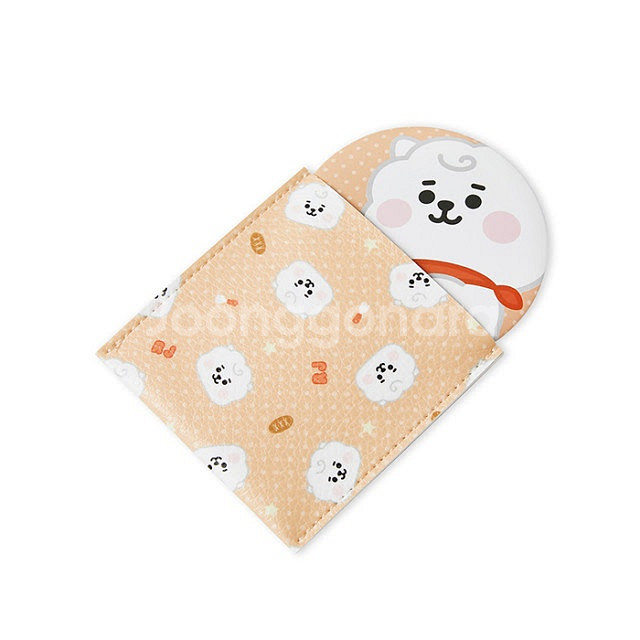 라인프렌즈 BT21 RJ BABY 거울 파우치 세트--1