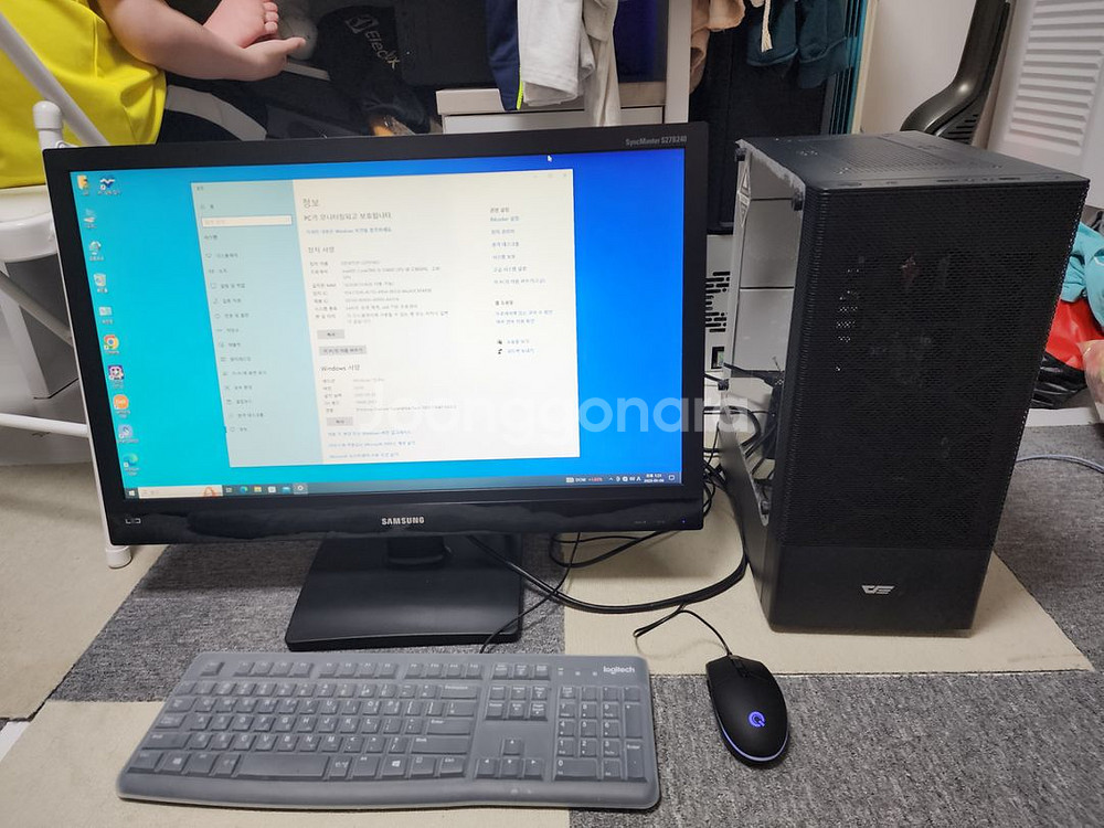 i5-10400 ,27인치모니터 pc 셋트--0