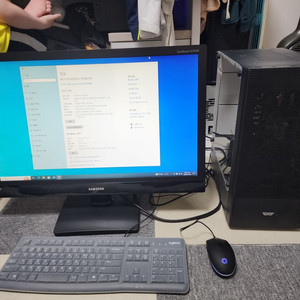i5-10400 ,27인치모니터 pc 셋트