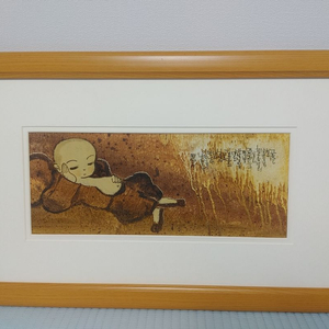 마음이 편안해지는 서양화 동자승그림