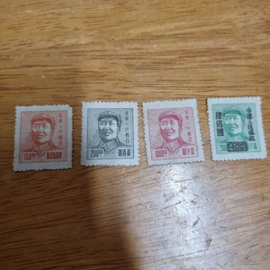 1950년대 모태통 우표 4종