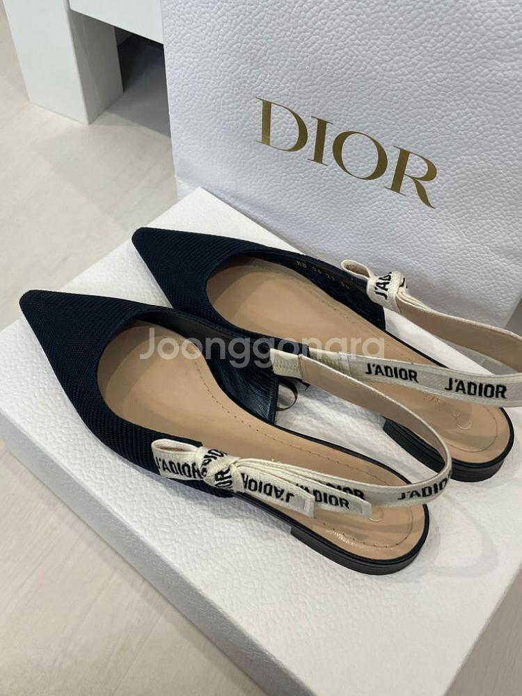 디올 슬링백 플랫 36--0