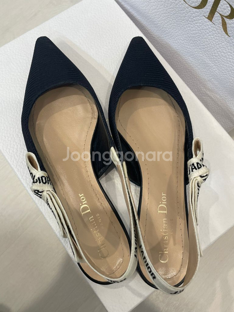 디올 슬링백 플랫 36--1