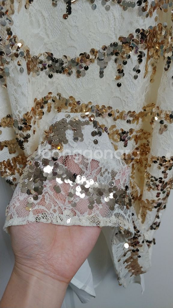 스팽글 레이스 원피스(S/M) 판매합니다--3