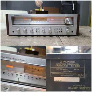 파이오니아 sx-650 아날로그 리시버앰프 우드버전