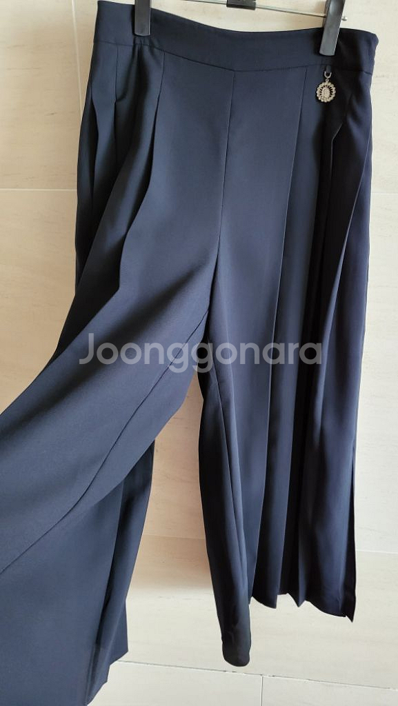 (정품) 레니본(20ss)플리츠 와이드 팬츠--5