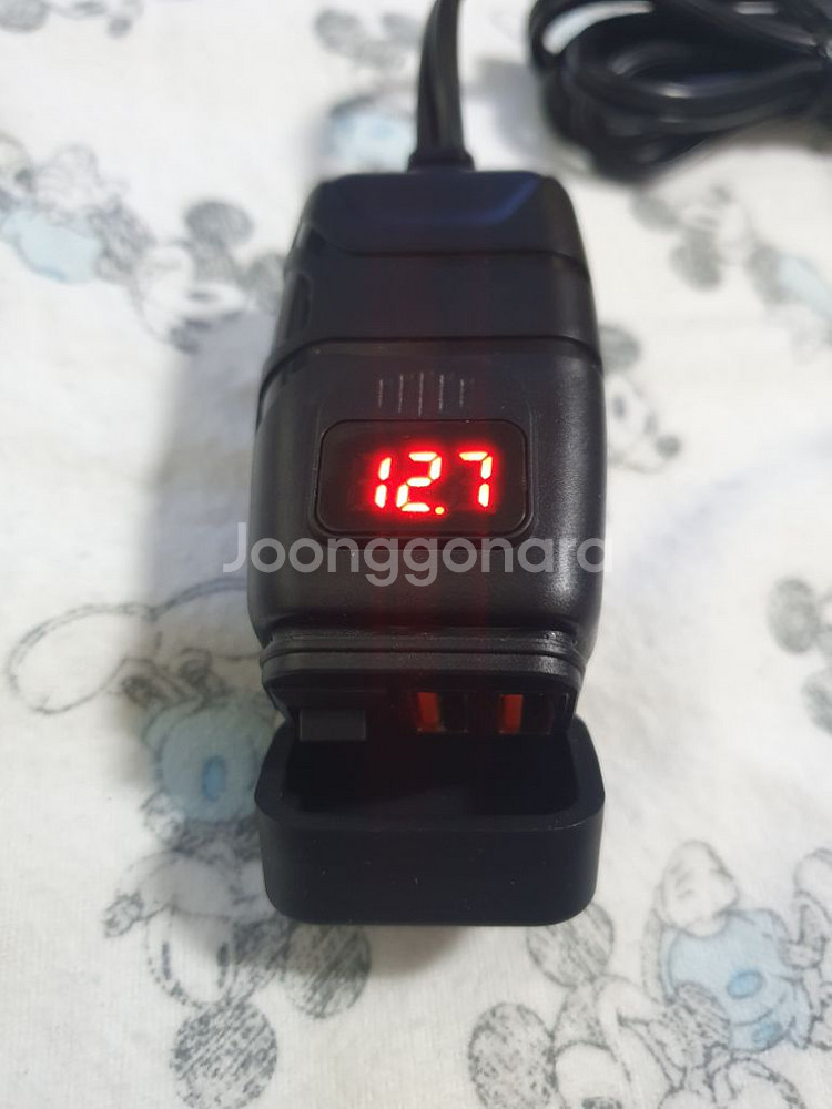 오토바이 usb 충전기 QC3.0 고속충전 전압계 핸들--1