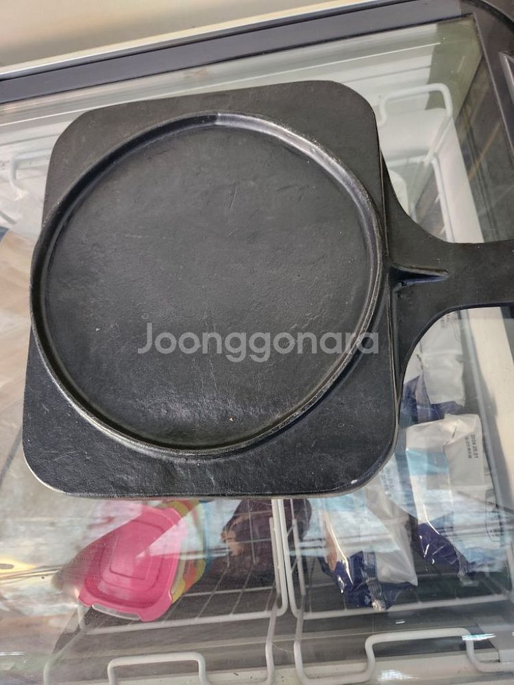 무쇠철판불판1개--2