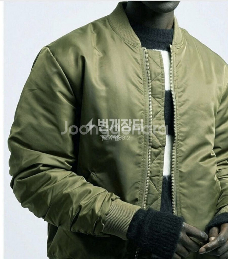 육스 항공점퍼 카키 L 새제품--1