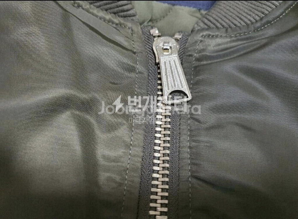 육스 항공점퍼 카키 L 새제품--4
