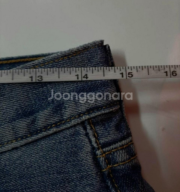 30)리바이스 620 워싱 데님 생지 일자청바지--6