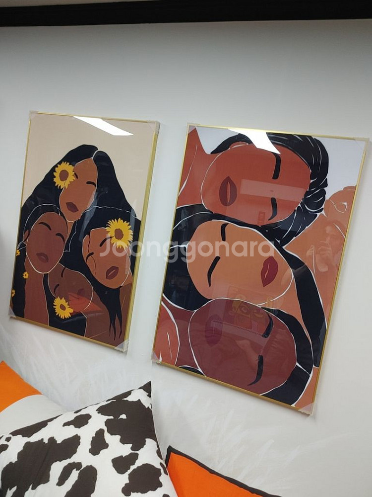풍수지리액자 해바라기액자 팝아트그림 거실액자 현관액자--2
