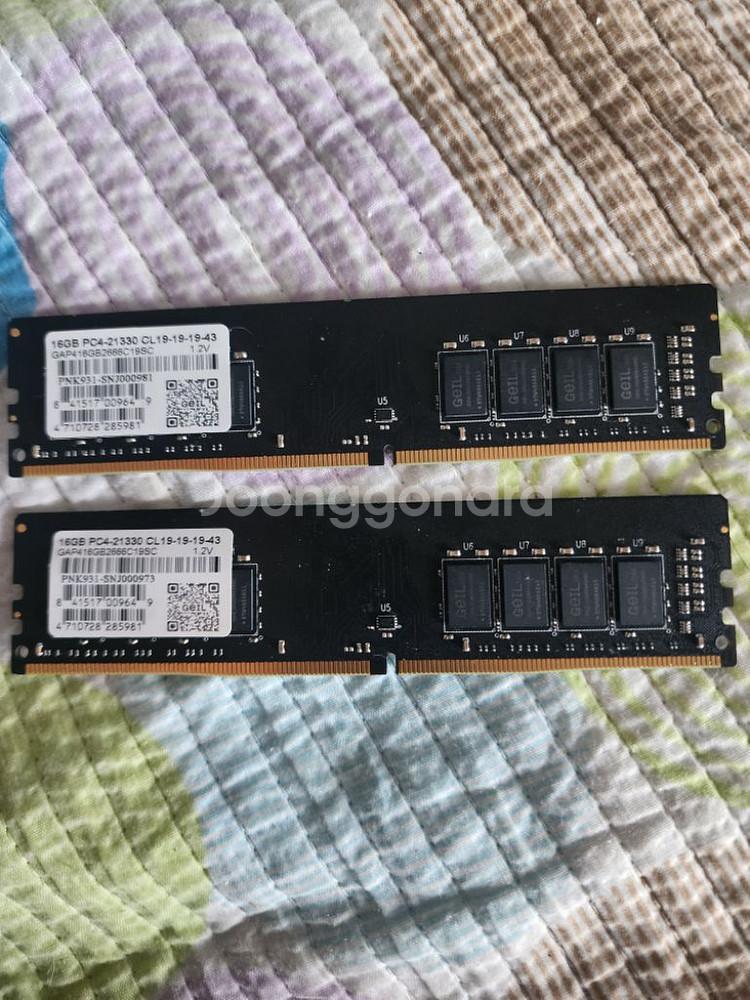 게일 ddr4 램 16gb pc4-21330 2개--0
