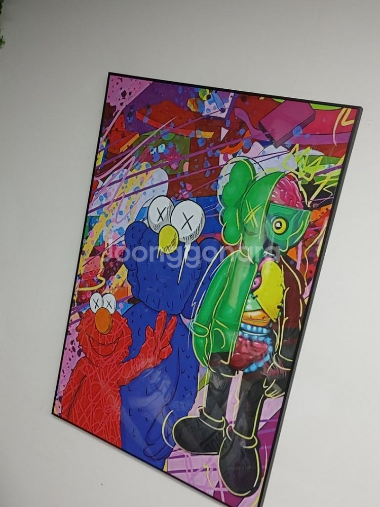 캐릭터액자 엘모액자 카우스액자 팝아트그림 카페그림--2