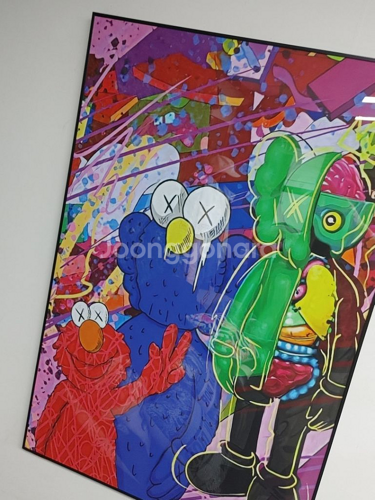 캐릭터액자 엘모액자 카우스액자 팝아트그림 카페그림--3