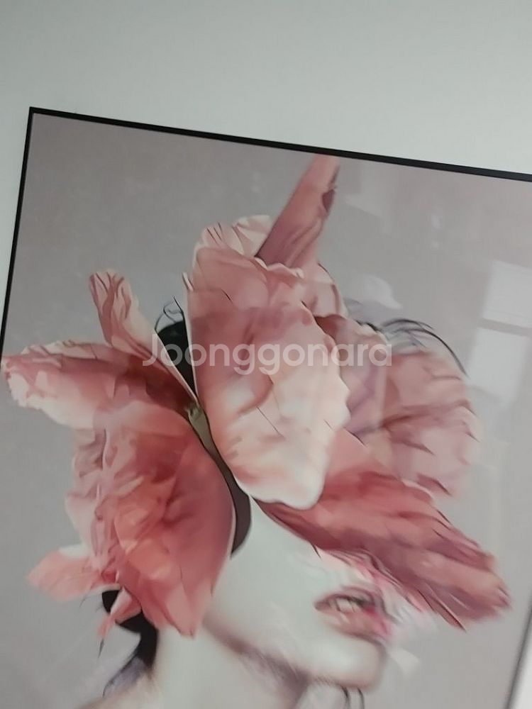 동백꽃그림 여인추상화 오마쥬 초대형그림액자 감성액자--3