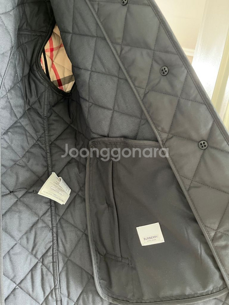 버버리 뉴 프랭크비 퀼팅쟈켓 (네이비 L)--5
